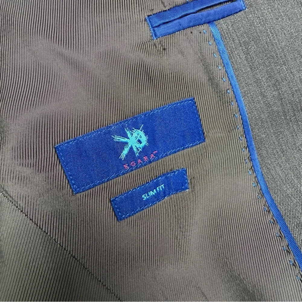 Egara Wool Slim Fit Blazer